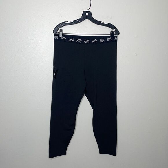 YITTY Womens Size XXL/ 1X Major Label Shaping High Waist Logo Legging Black - Picture 8 of 13